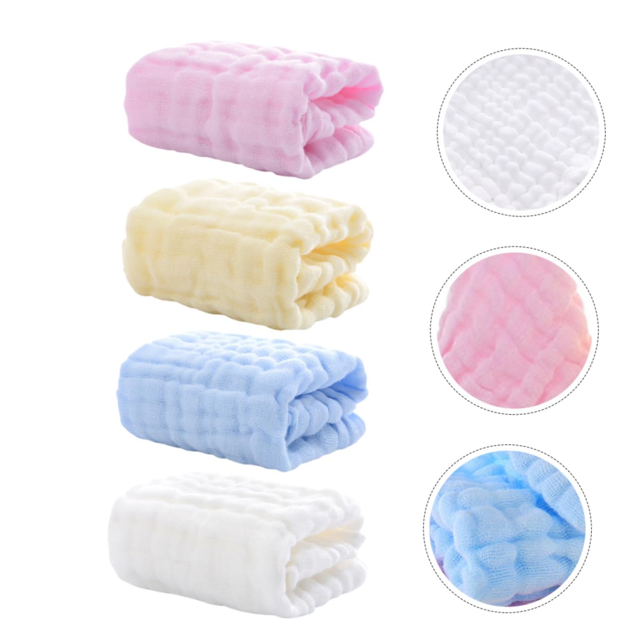 BESTonZON 16 Pezzi Asciugamano Cotone Salvietta Assorbente Panni Per Rutto Asciugamano Asciugamano Sudore Bambino Salvietta Asciugamani Per Bambini Salviette Per Bambini Neonato