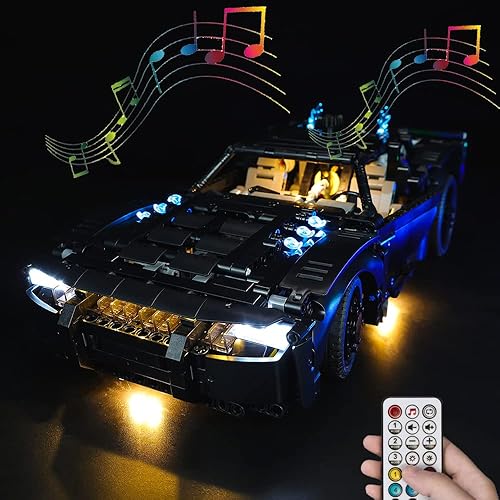 Kyglaring Juego de luces LED compatible con Lego Technic The Batman – Batmobile 42127 Kit de construcción – sin juego de Lego (versión de sonido RC)