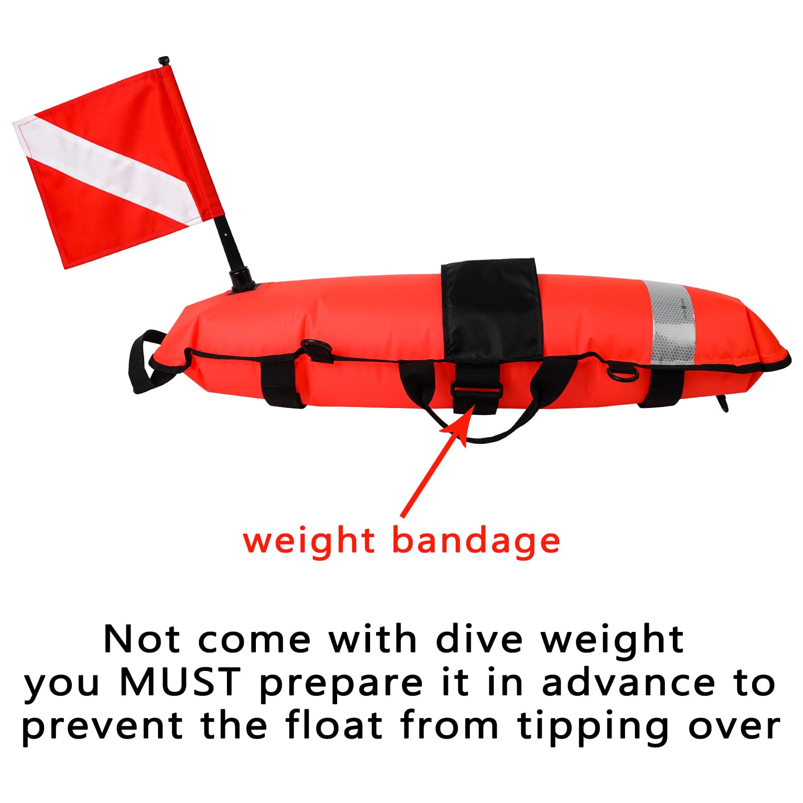 Floating Rope Diving Snapklik.com : Inflatable Dive Float, Torpedo Diving Buoy Training ...