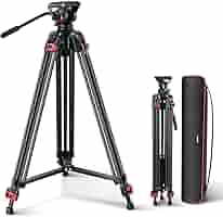 Amazon | NEEWER 189cm ビデオ三脚 アルミ合金製 大型プロ三脚