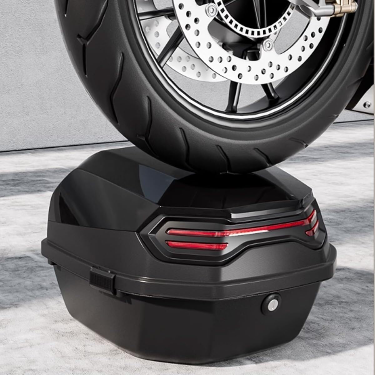 Skrzynia Motocyklowa Górna Obudowa Bagażnika Motocykla Uniwersalna Tylna