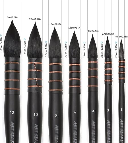Miniatura 4 de HNKDD - Pinceles de acuarela para el pelo del caballo para pintar gouache lavadomopa suministros de artista