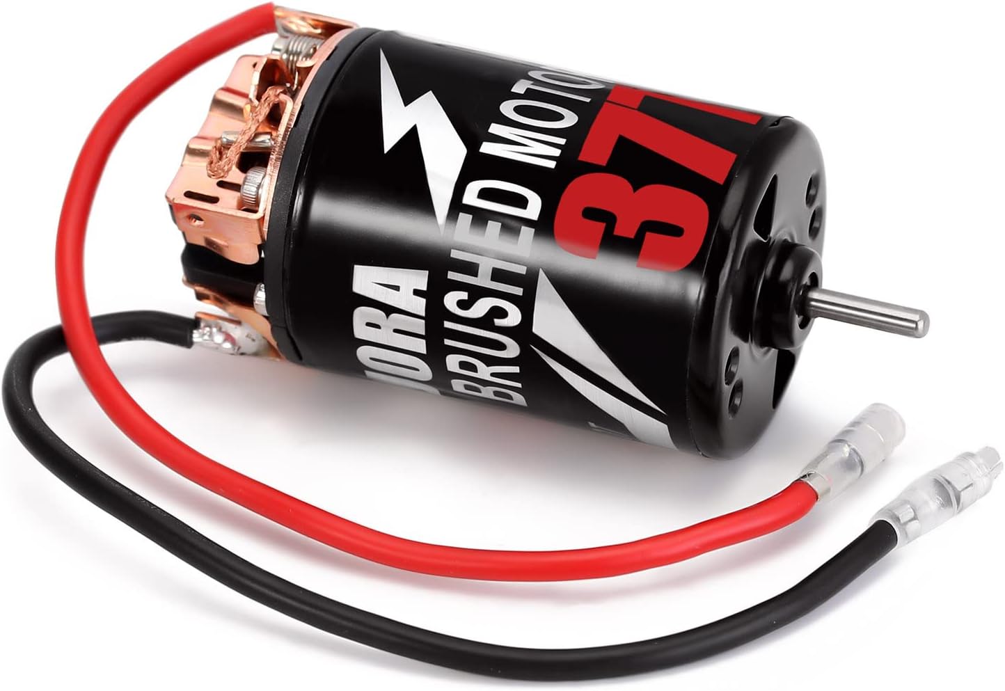 INJORA 550 Brushed Motor Waterproof 3-Slot 37T Motor for 1/10 Scale RC Car Crawler Truck Buggy Axial SCX10 AXI03007 JL 90046 TRX4 TRX6 (INM09)