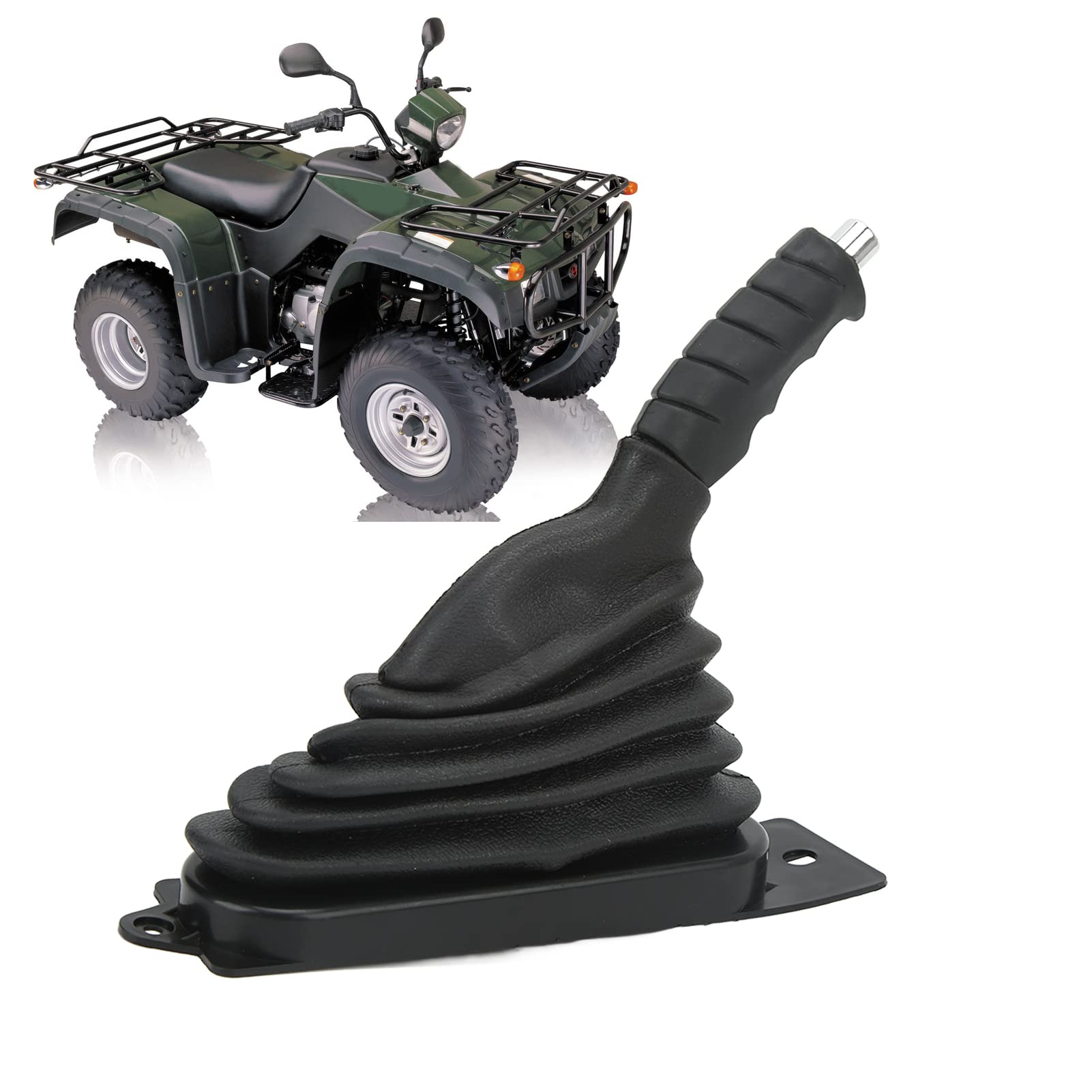 Qqmora Levier de frein à main ATV, antirouille, antirouille, anti-patinage, design ergonomique, poignée en caoutchouc, levier universel de poignée de frein de stationnement pour un stationnement