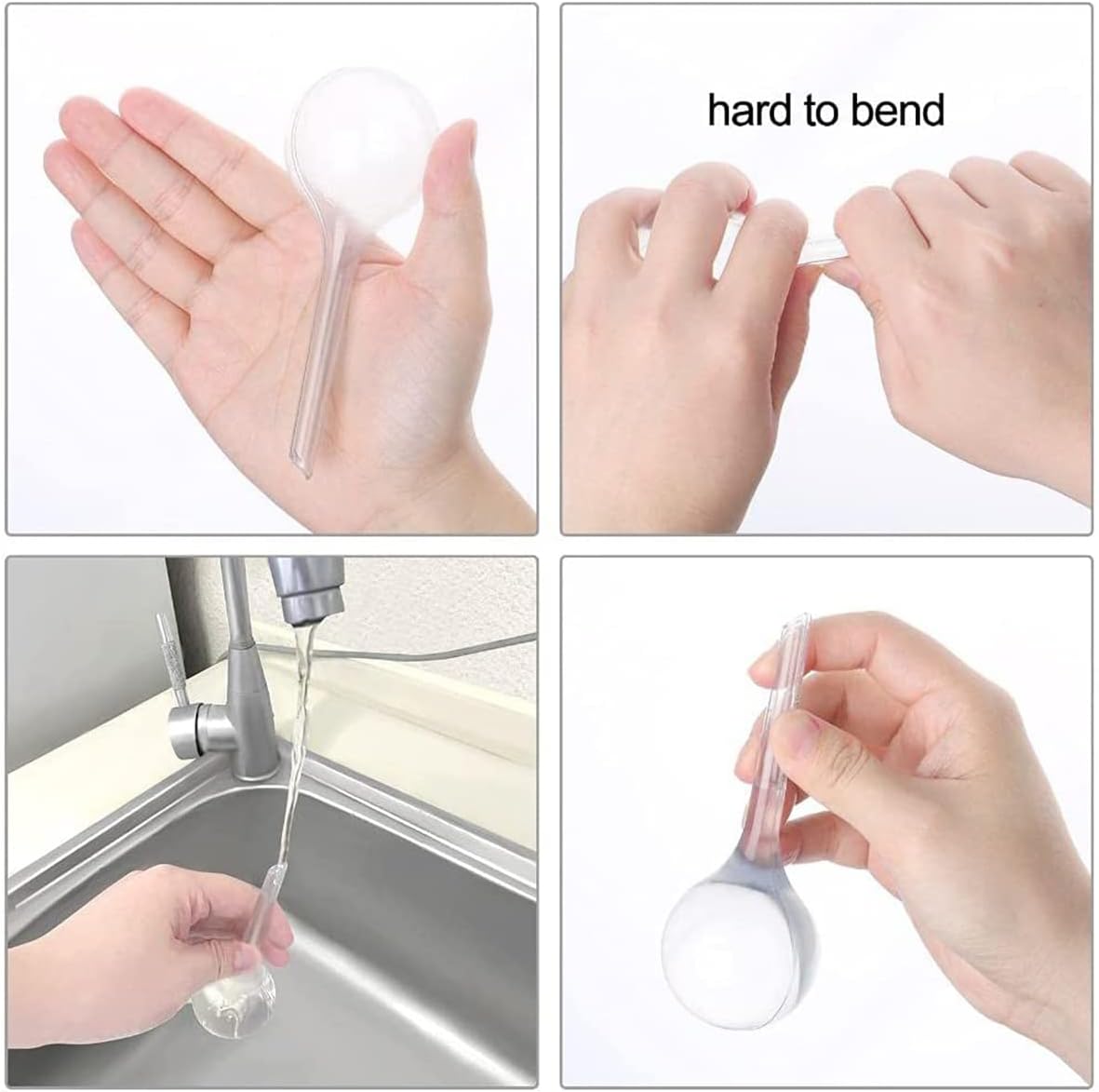 Kanyka 8 Pieces Large Watering Balls, Transparent Plastic Water