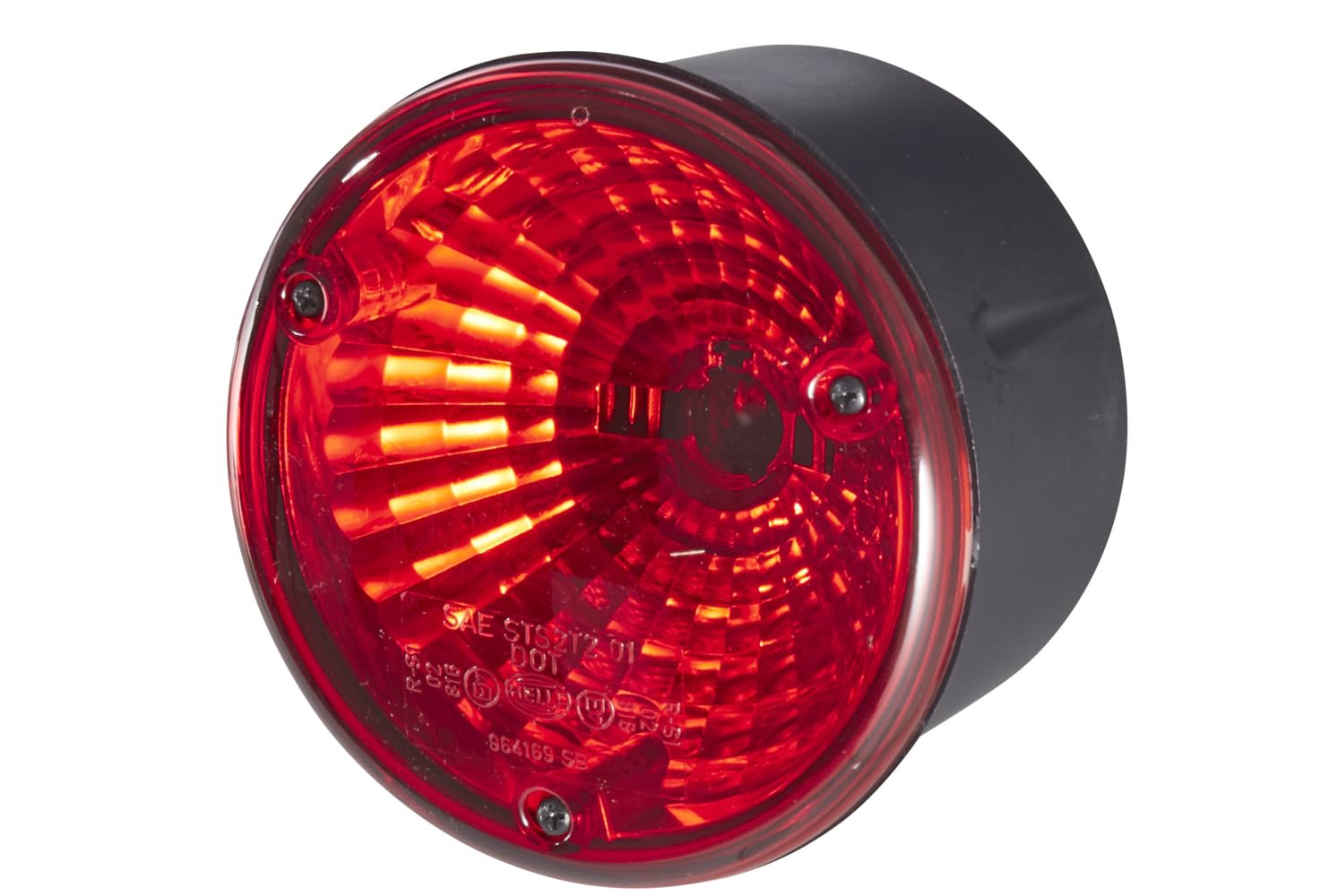 HELLA Rückleuchte - Glühlampe - 12V / 24V - Anbau/geschraubt - ECE/ADR/GGVS - Lichtscheibenfarbe: rot - Stecker: Flachstecker - rechts/links - Menge: 1 - 2SB 964 169-531
