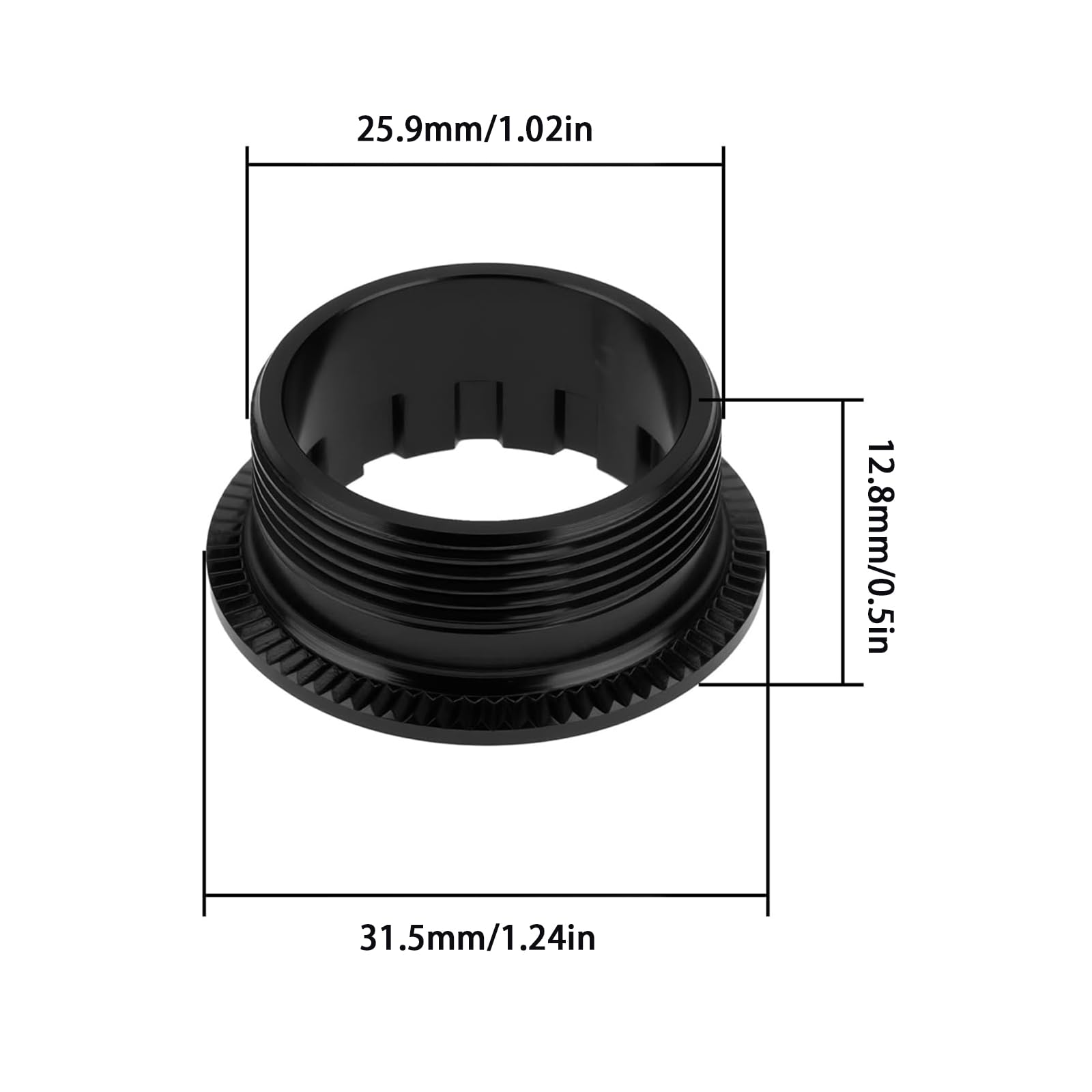 Anello di sicurezza per bicicletta a 12 velocità, compatibile con Shimano Micro Spline, 12 marce, M7100, M6100, M8100, nero, 12 dischi di sicurezza 7R, unisex, per adulti