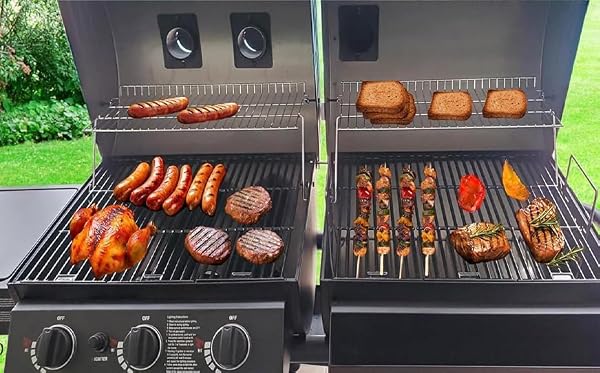 Leship Grill Grates Replace for Chargriller 5050 3001 2121 3008 3030 3725 4000 5252, King Griller 3008 5252, Set of 4 Grill Cooking Grid Grates by Leship - Used condition - Image 6