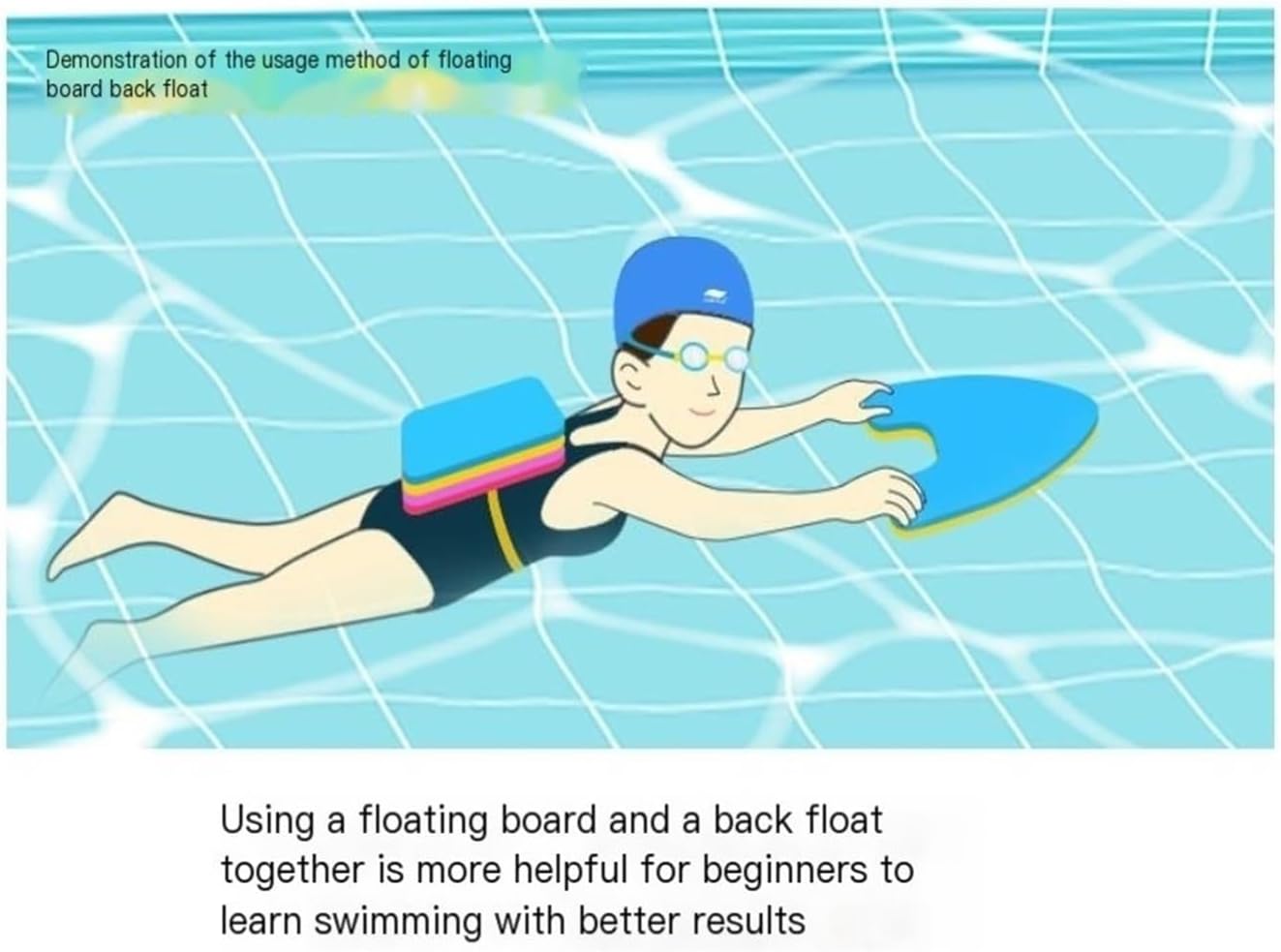Lightweight A/U Shape EVA Swimming Board Floating Plate Back Float Kickboard Pool Training Aid Tools