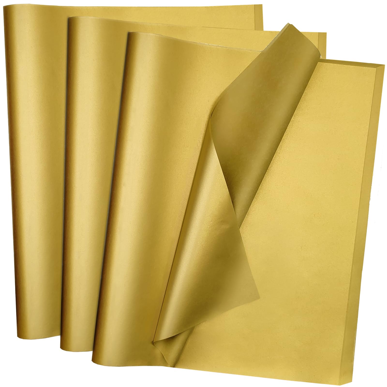Jkopsnr 100 Sheets Gold Tissue Paper 20x12 Inches Tissue - gift wrapping supplies | Mubboo