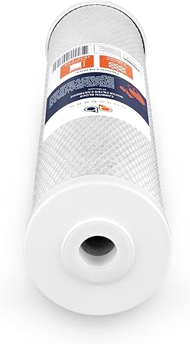 Miniatura 7 de Aquaboon Cartucho de filtro de bloque de carbono de 4.5 x 20 pulgadas, grande, filtro de agua de 5 micrones para toda la casa, elimina olores de