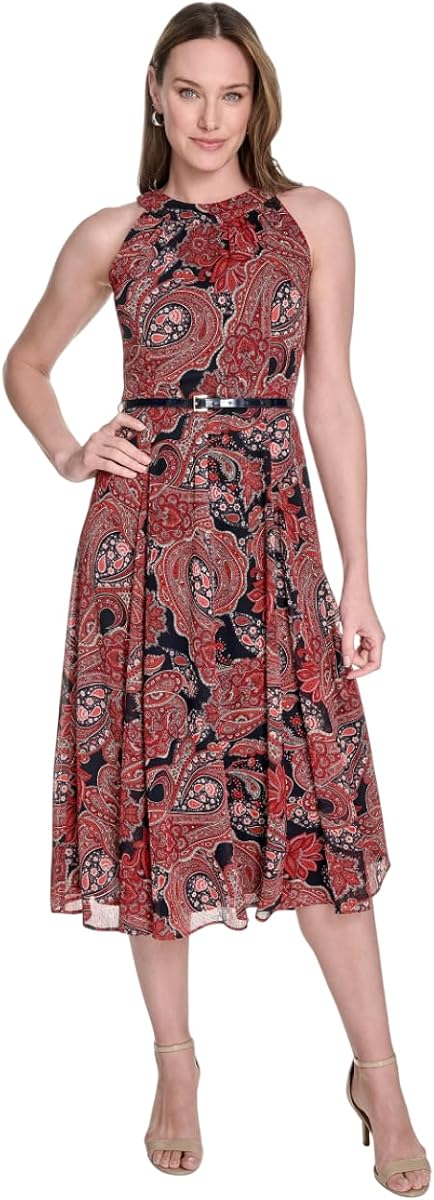 Solo Dot Chiffon Midi Dress