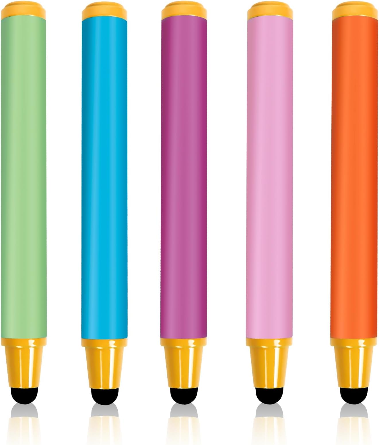 Stylus Pens for Touch Screens, Crayon Stylus Pen for iPhone Ipad Air Mini Pro, Android Tablet, Dragon Touch, Compatible with All Touch Screens (5 Pack)