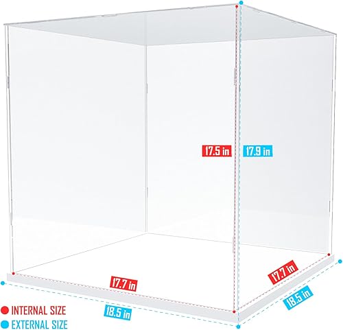 Vista 16 de Choowin Vitrina de acrílico para Lego Infinity Gauntlet 76191 para Lego Gauntlet 76223 para Lego Display Estuches de acrílico transparente grueso