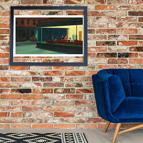 Impression Nighthawks Hopper : giclée extra large mate sous cadre élégant - 2