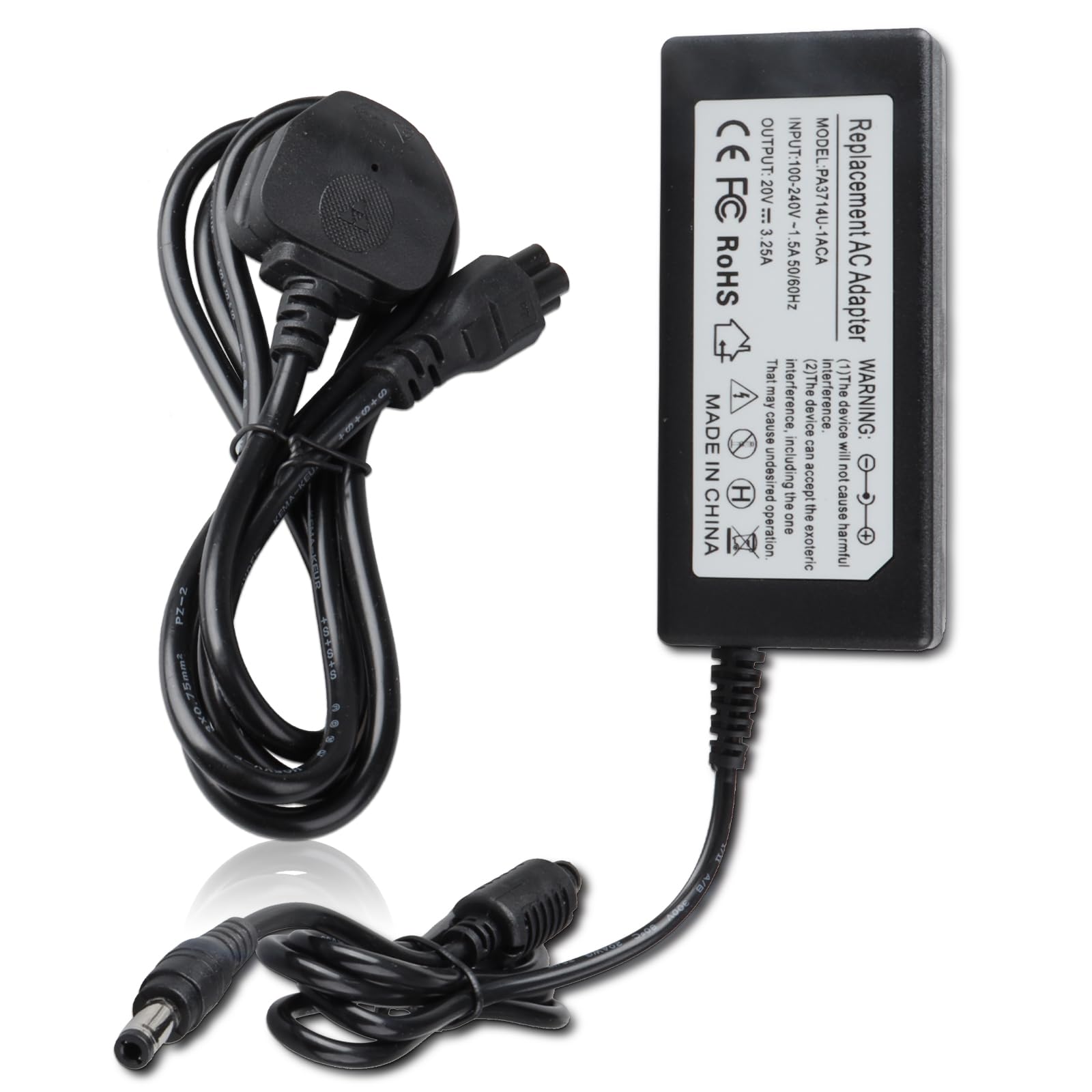 Alimentation MXJFYY 20 V 3,25 A pour Moniteur MSI, Chargeur pour Moniteur de Jeu MSI Optix G271 G272 G241 G241V G2422 G2412 G24C6 G27C5 G24C4 G27C6 G32C4 G32CQ4 ADPC2045 MAG274QFR MAG342CQR G24 G27