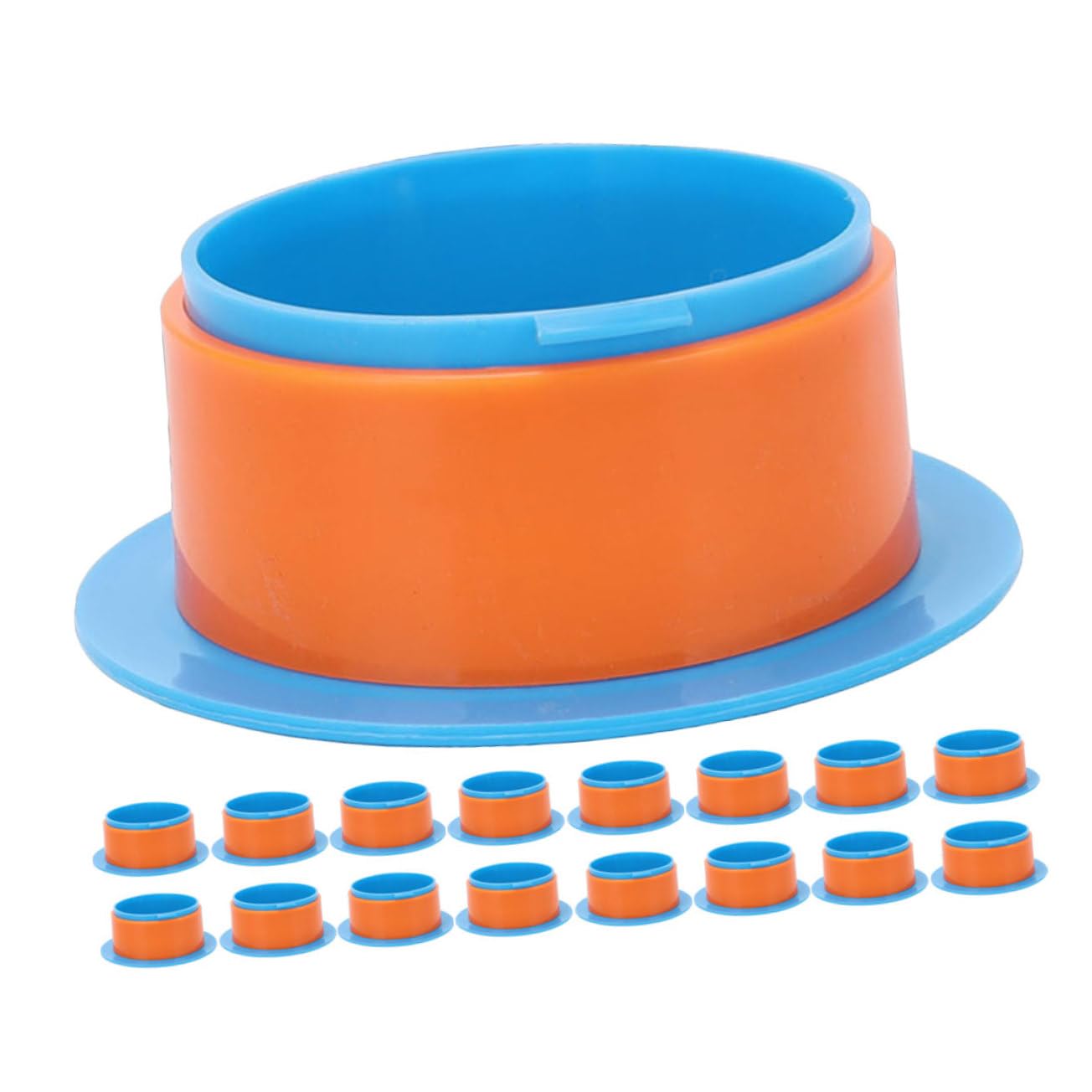 HONMEET 24pcs Heavy Duty Stretch Film Dispenser Tool Plastic Wrap Handle for Efficient Packing and Shipping Comfortable Grip for Moving Film Core