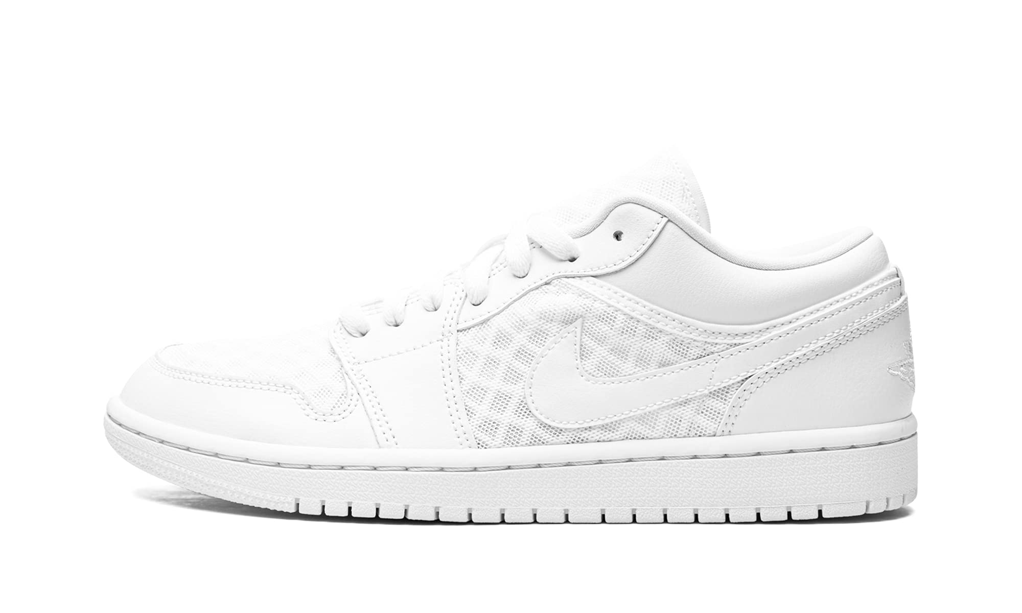 Nike Women's WMNS Air Jordan 1 Low Breathe Triple White, White/White/White, 10.5W