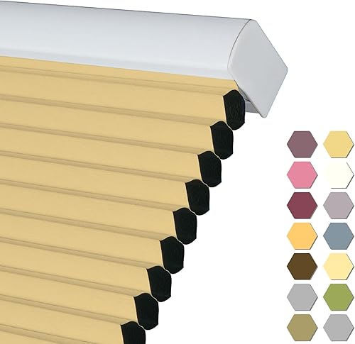 Miniatura 1 de Persilux Persianas celulares opacas de tamaño personalizado para ventanas, persianas enrollables inalámbricas, con protección UV, aislamiento