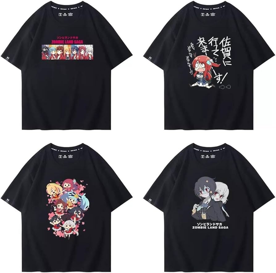 Amazon.co.jp: ゾンビランドサガ Tシャツ 半袖 源さくら 二階堂サキ Amazon.co.jp: ゾンビランドサガ Tシャツ 半袖 源さくら 二階堂サキ