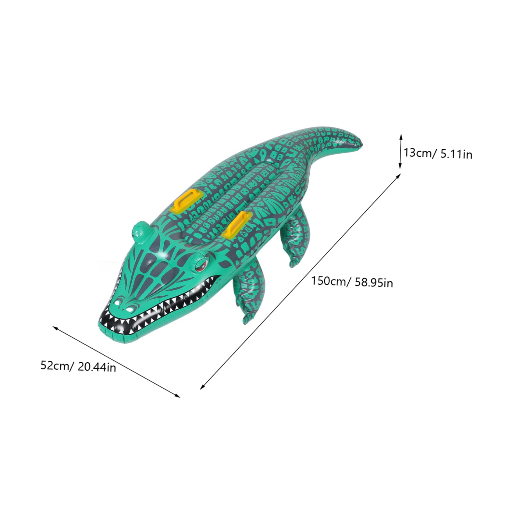 Generisch Aufblasbares Alligator Surfbrett für Pool und Strand Ergonomische Schwimmmatte aus Schnelles Aufblasen für Sommer und Wasseraktivitäten