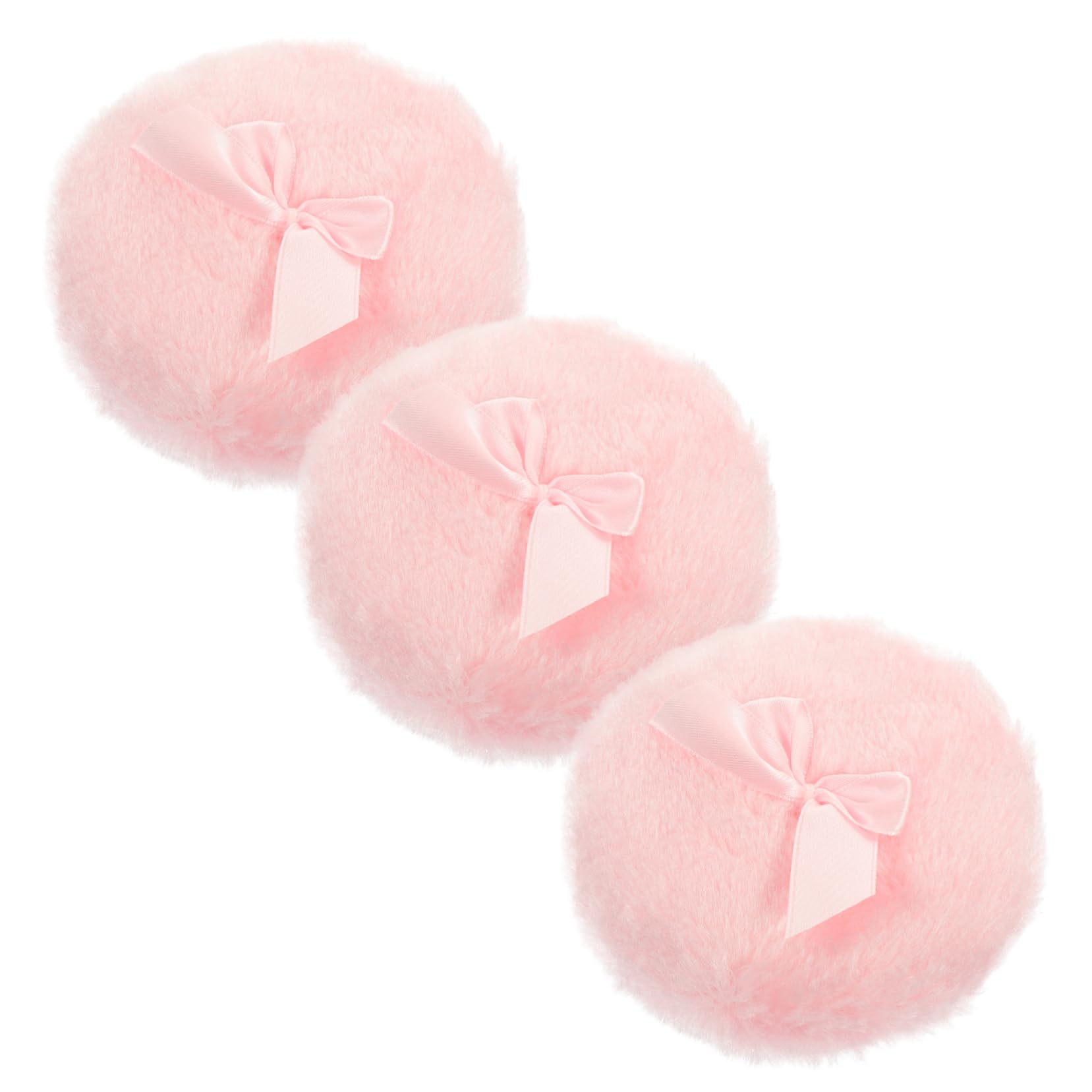 PartyKindom Baby Refreshing Powder 3 Pack Cotton Powder Applicators Soft Velvety for Talc Body