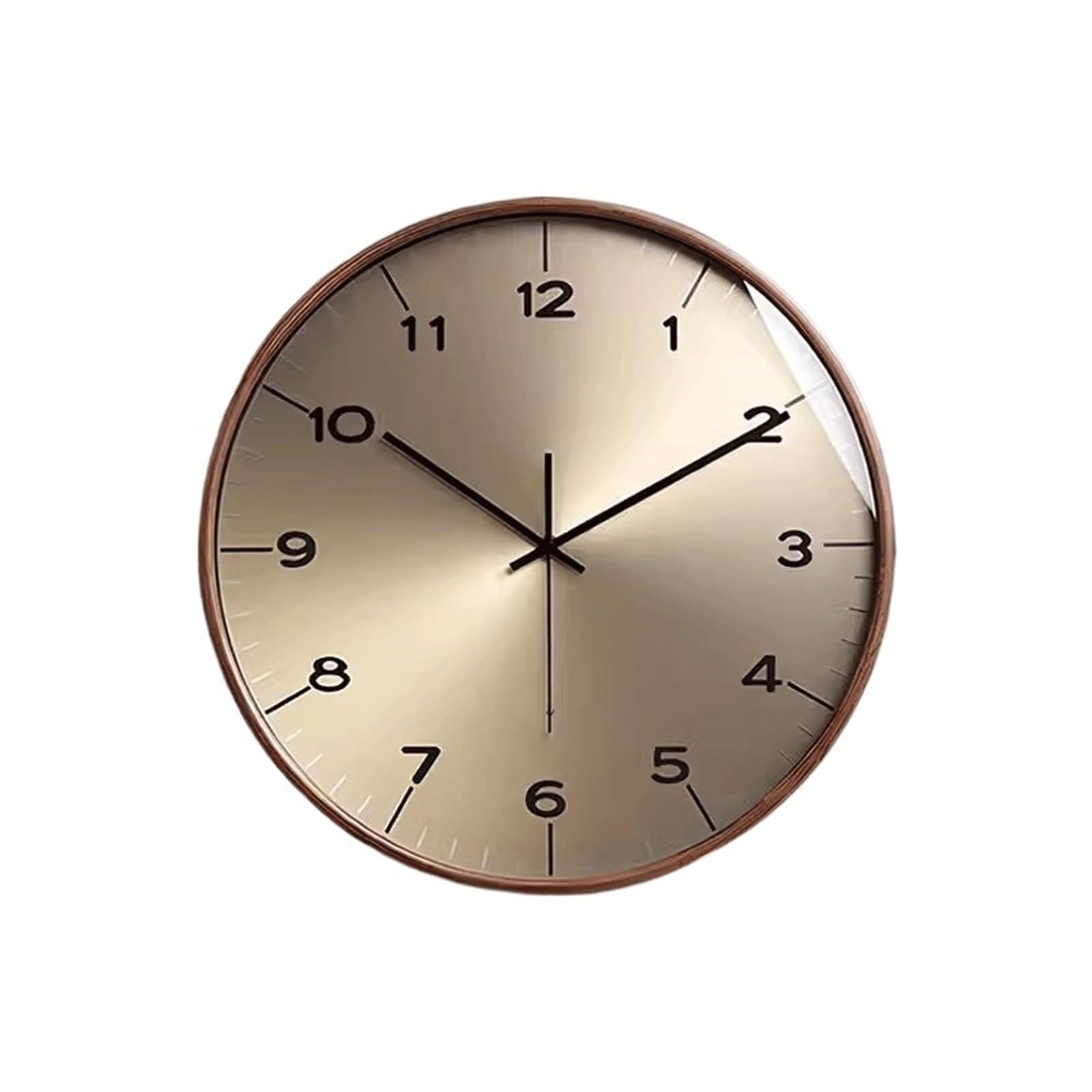 Aioneer Wall Clock Simple Solid Wood Living Room Home Wall Clock For, Study, Bedroom-16inch