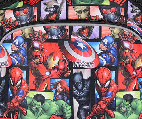 Avengers Spider-Man Iron Man Captain America Hulk 16" Book Bag School Travel Backpack With Water Bottle Pockets and Adjustable Back Straps2