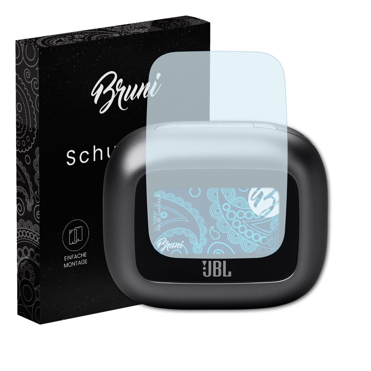 Bruni Screen Protector compatible with JBL Live Flex 3 Protector Film, crystal clear Protective Film (2X)
