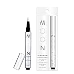 MOON Teeth Whitening Pen, Platinum Mint, 0.09 Fl Oz, Gentle on Teeth, Whitens with Antioxidants & Essential Oils, Vegan Whitening Gel in an Easy Applicator
