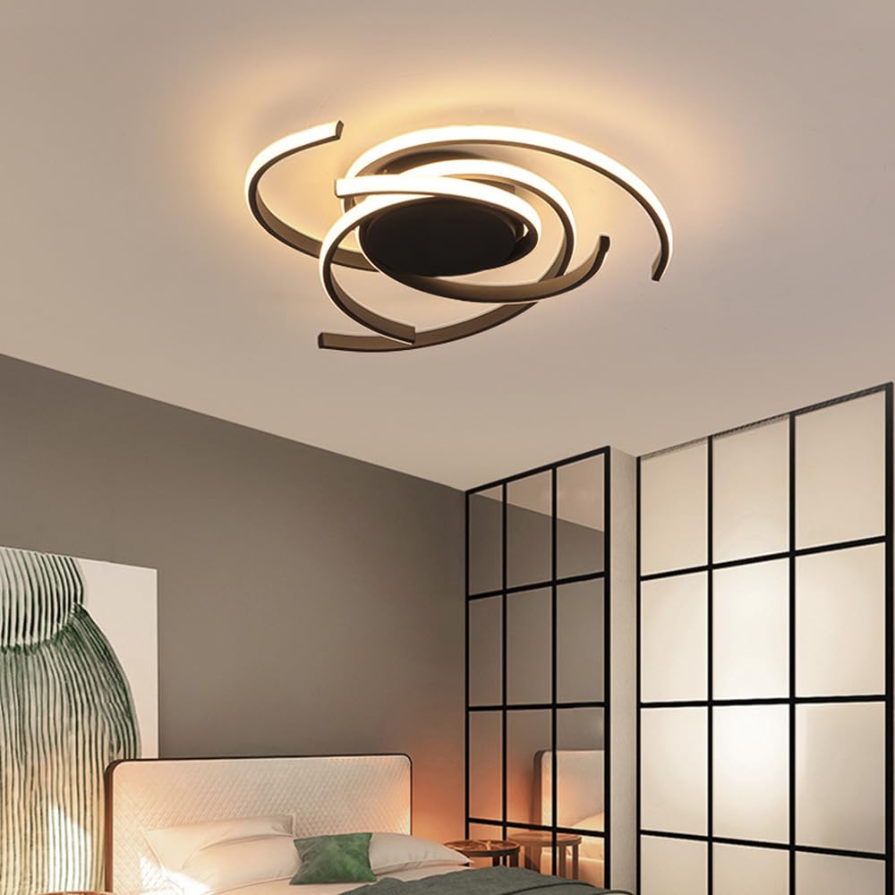 Nowoczesna, minimalistyczna, kreatywna lampa sufitowa do sypialni, nordycka salonu i gabinetu, aluminiowa lampa sufitowa, odpowiednia do restauracji, hotelu, biznesu, oprawa oświetleniowa.