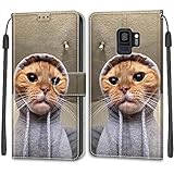 【Fonction Stand】Cet flip case Samsung Galaxy S9 avec support réglable vous permet de regarder des vidéos ou des films et de discuter avec des amis à tout moment, n'importe où.