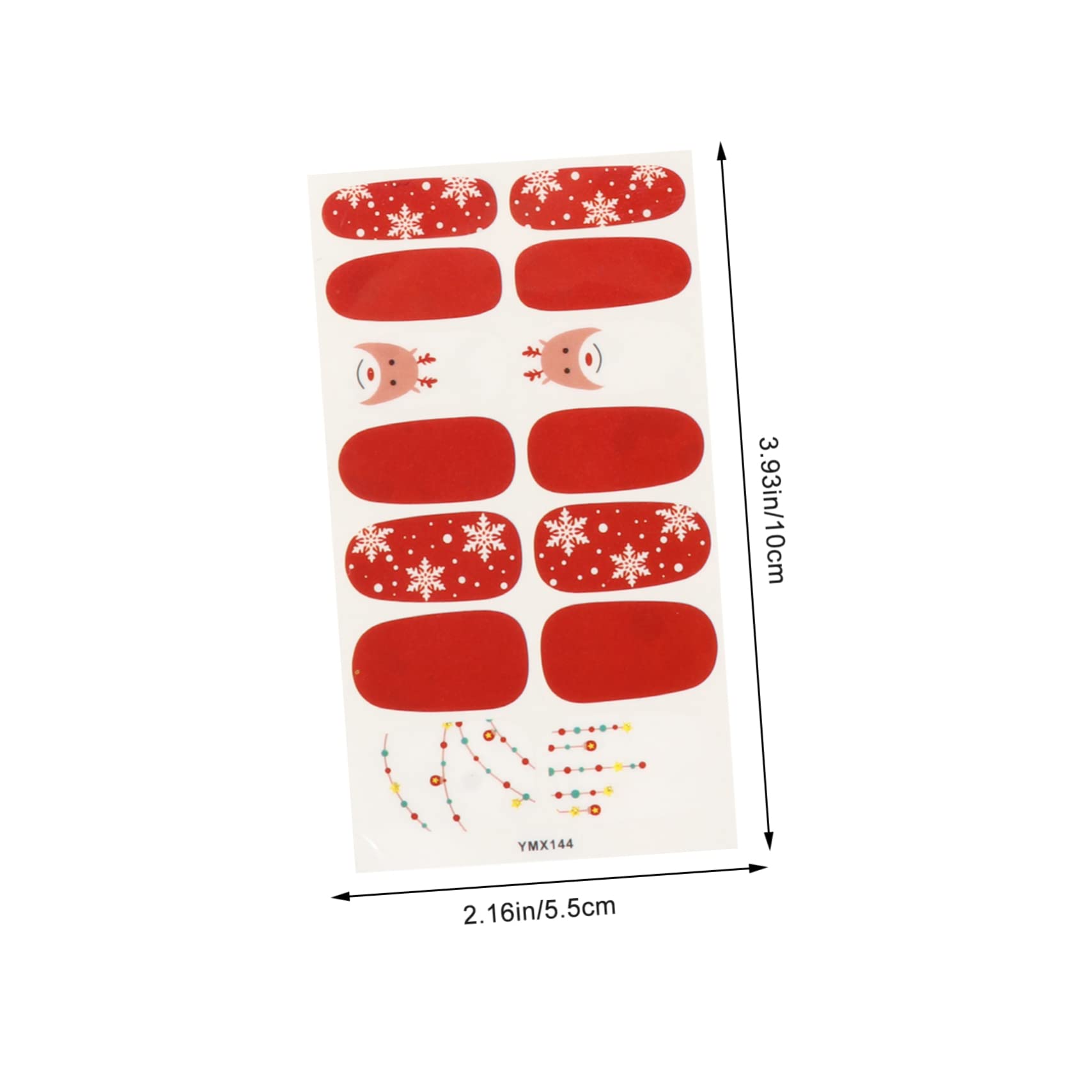 FRCOLOR 2 Set Adesivi Per Unghie Natalizi Adesivi Unghie Natale Per ie Natale Per Smalto Natalizi Decorazioni Per ie Adesivo Per ie Carta 15 Fogli * 2