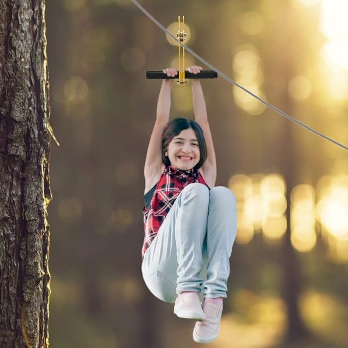 Buy Zip line Kit 100ft 6mm Diameter Zip lines Kids Play Set Zip line