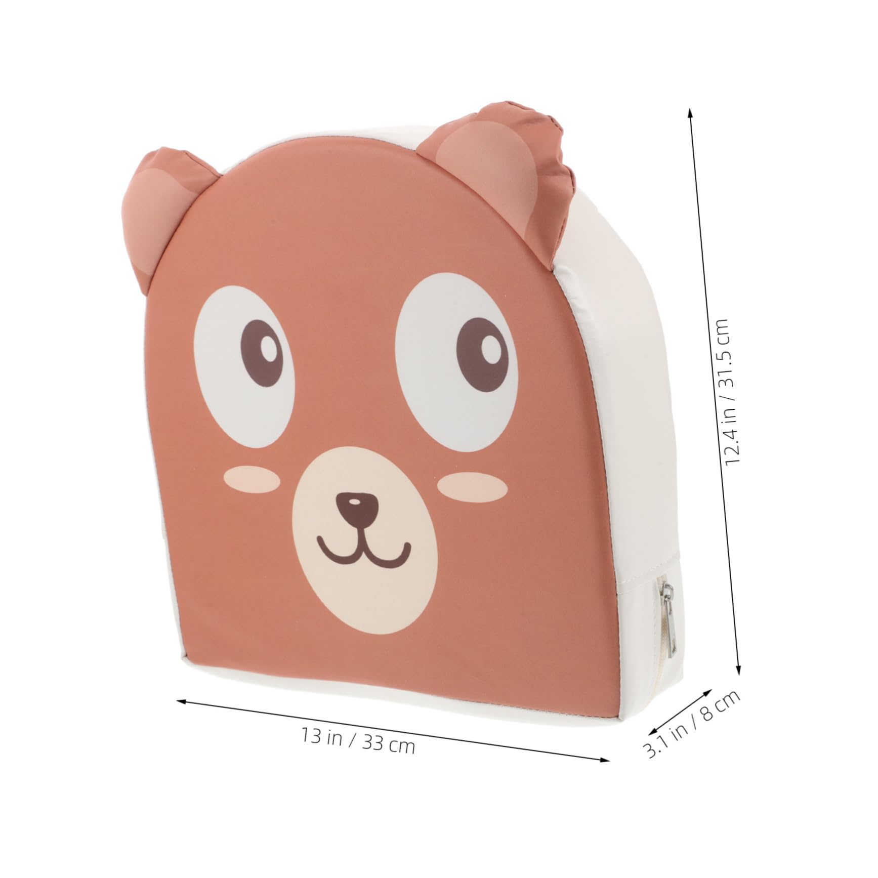 UPKOCH Seduta Rialzata per Bambini Design Cartone Animato, Cuscino per Sedia da Pranzo in Pelle Pu e Sponge, Rosso Adatto a Bambini e Studenti delle Elementari