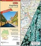  Augsburg: Umgebungskarte mit Satellitenbild 1:250.000 (TK250 / Topographische und Satellitenbildkarte)