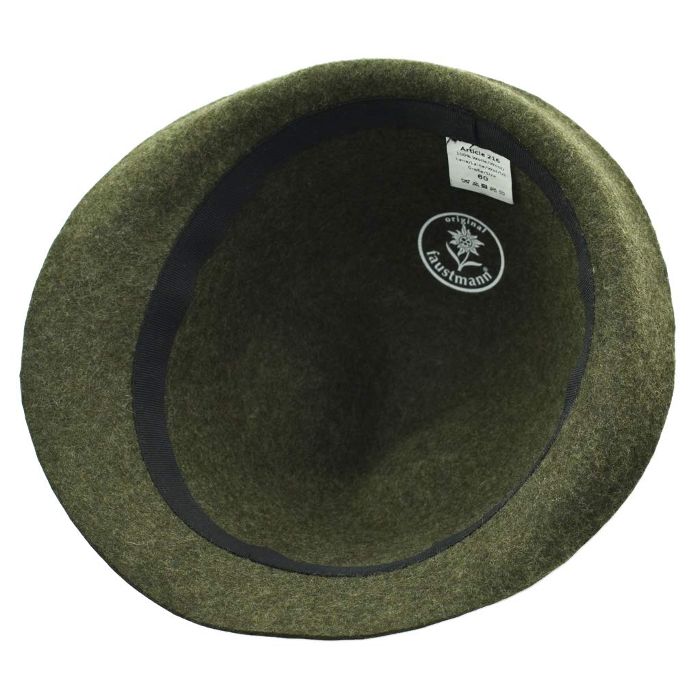 Melegari Faustmann Cappello Tirolese Almhut | Cappello alpeggio da Pastore | Cappello Alpino | Uomo Donna | Estate/Inverno