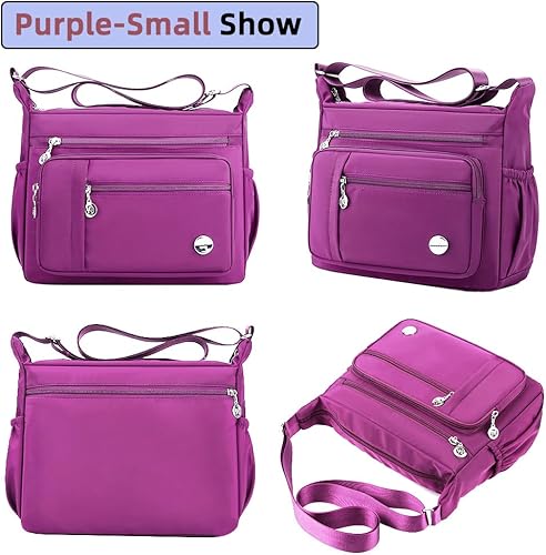 Miniatura 6 de MINTEGRA Bolso de mano de hombro para mujer, espacioso bolso cruzado con múltiples bolsillos, bolso de mano a la moda con asa superior, L