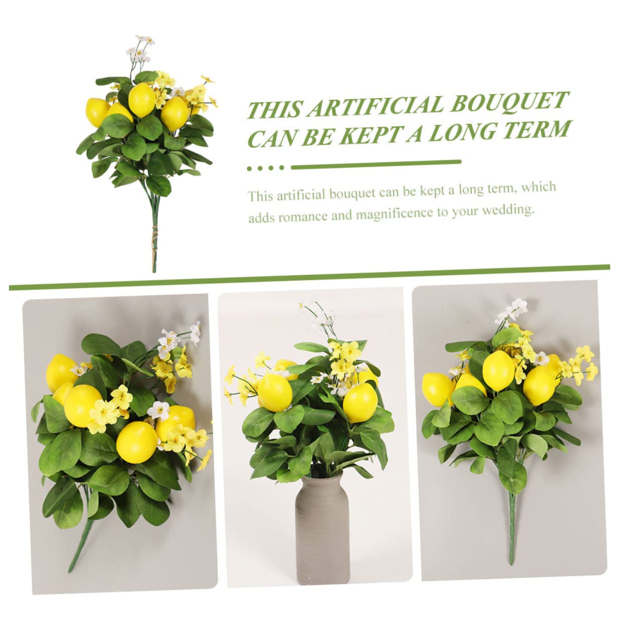 5pezzi Decorazione Con Foglie Verdi Bouquet Artificiali e Aspetto Realistico Per Fotografie e Allestimenti Festivi