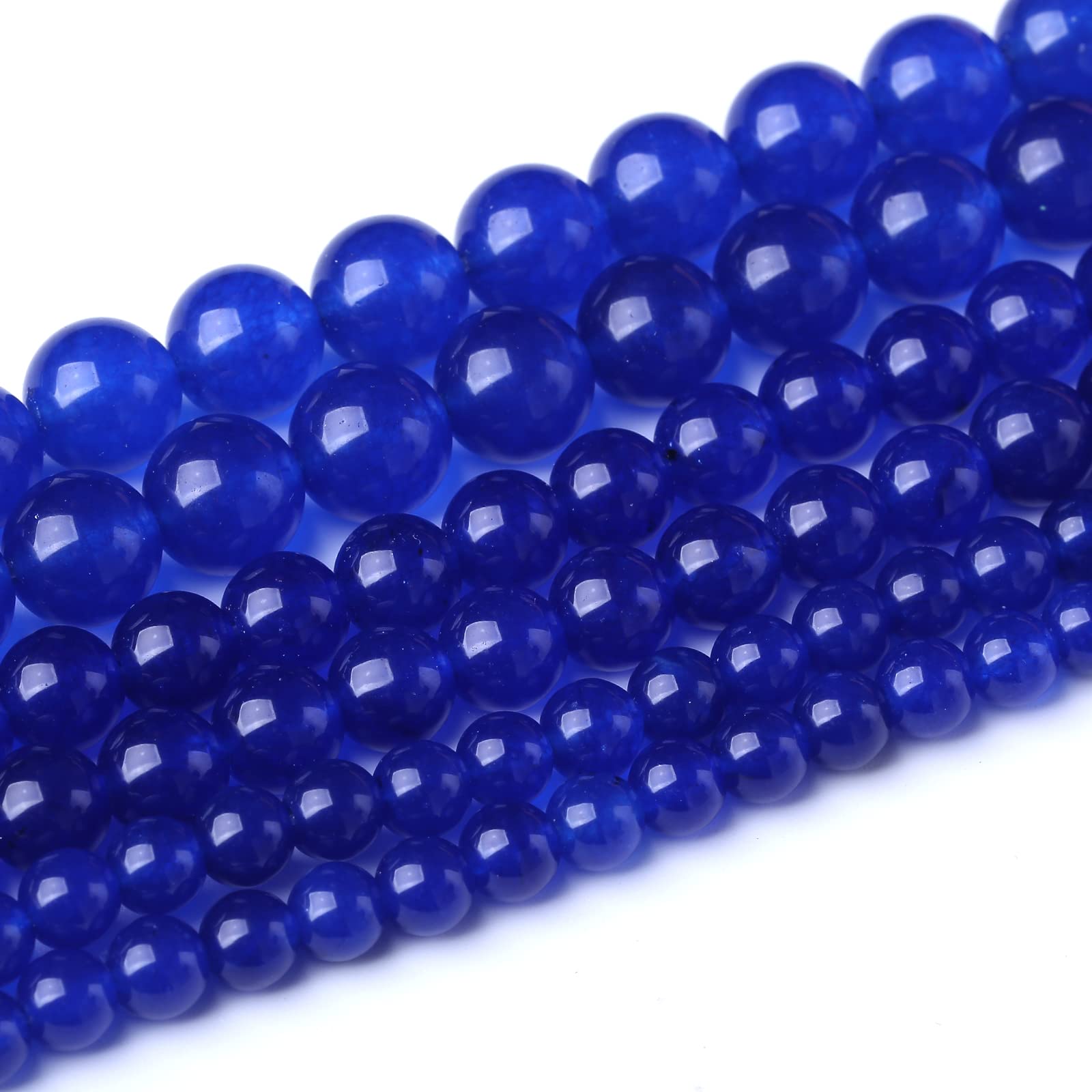 45 perline di tormalina da 8 mm, rotonde sciolte per la creazione di gioielli, braccialetti fai da te, collane, perle di cristallo energetiche, 38,1 cm (tormalina n, 8 mm