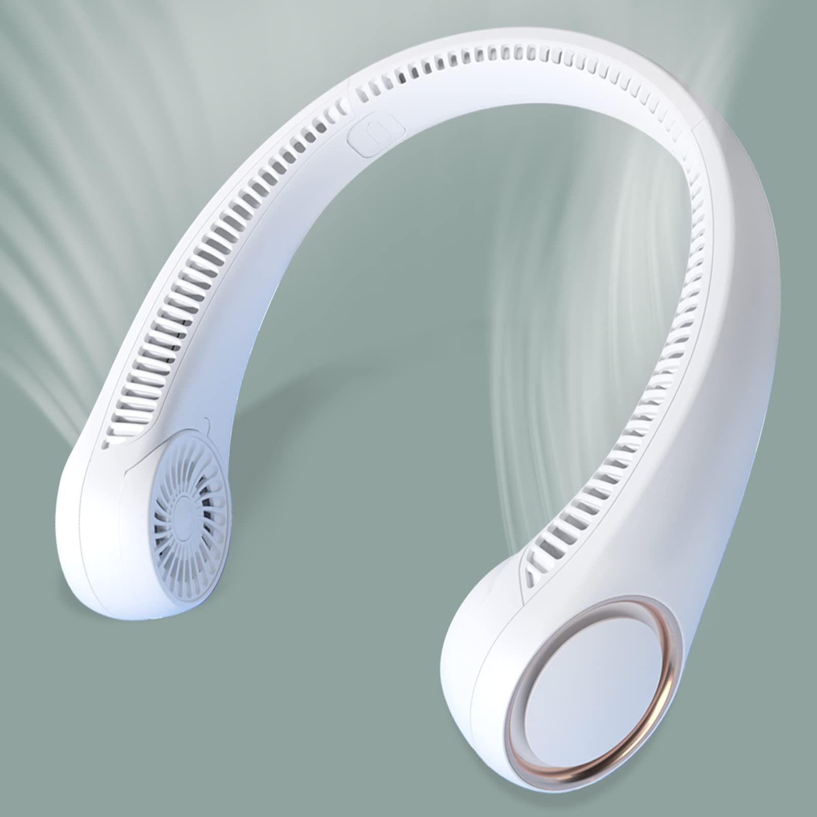 Portable Fan Neck Fans for Women Men Bladeless Personal Fan Rechargeable USB 4000mAh Battery Operated with 3 Speeds Hand-Free Neck Fan for Outdoor & Indoor Use Portable Rechargeable Small Fan White (B0936VYY76) Amazon Price History, Amazon Price Tracker