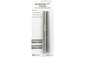 Ranger Embossing Pen Set Brush and Bullet Tips