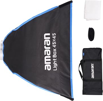 Aputure Light Box 4545 Square Softbox,45cm45cm,Standard Bowens Mount for Amaran 60x/60d/100d/200d/100x/200x