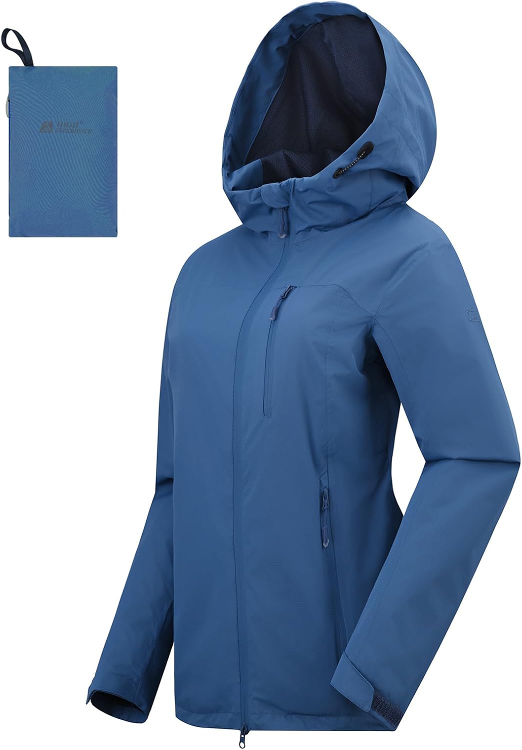 Rain Jacket Women Packable Lightweight Waterproof Raincoat with Hood Coat Hiking Cycling Travel Windbreaker