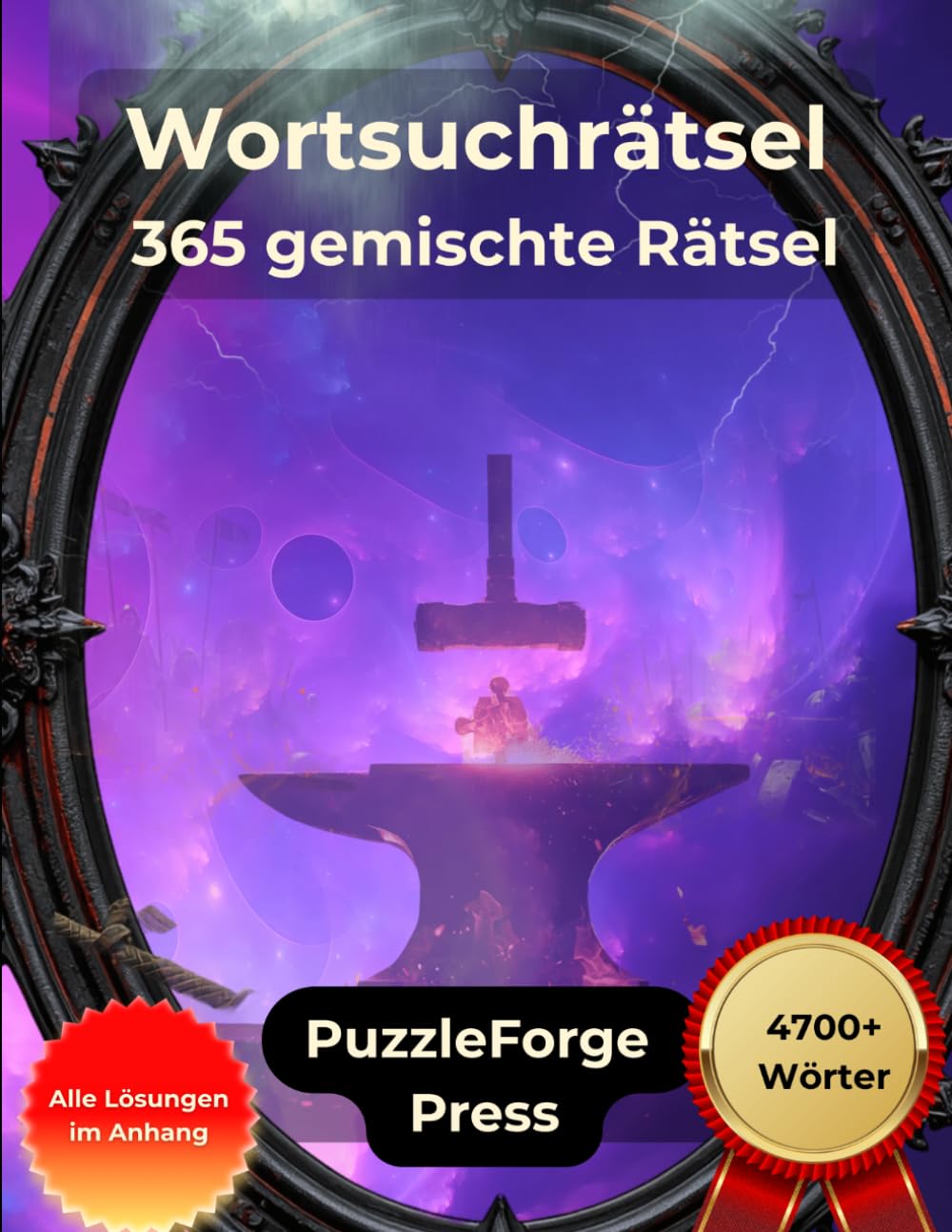 Wortsuchrätsel - 365 gemischte Rätsel: 365 Rätsel im Großdruck | 4700+ Wörter | Für Erwachsene und Senioren | Mit Lösungen