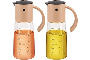 Vucchini Oil & Vinegar Dispenser for Precise Pouring | 10oz Oil Dispenser Set