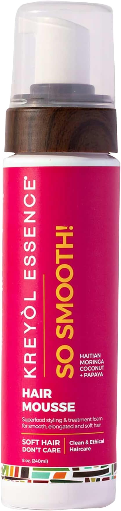 KREYÒL ESSENCE Haitian Moringa Oil "So Smooth" Hair Mousse, 8 oz.