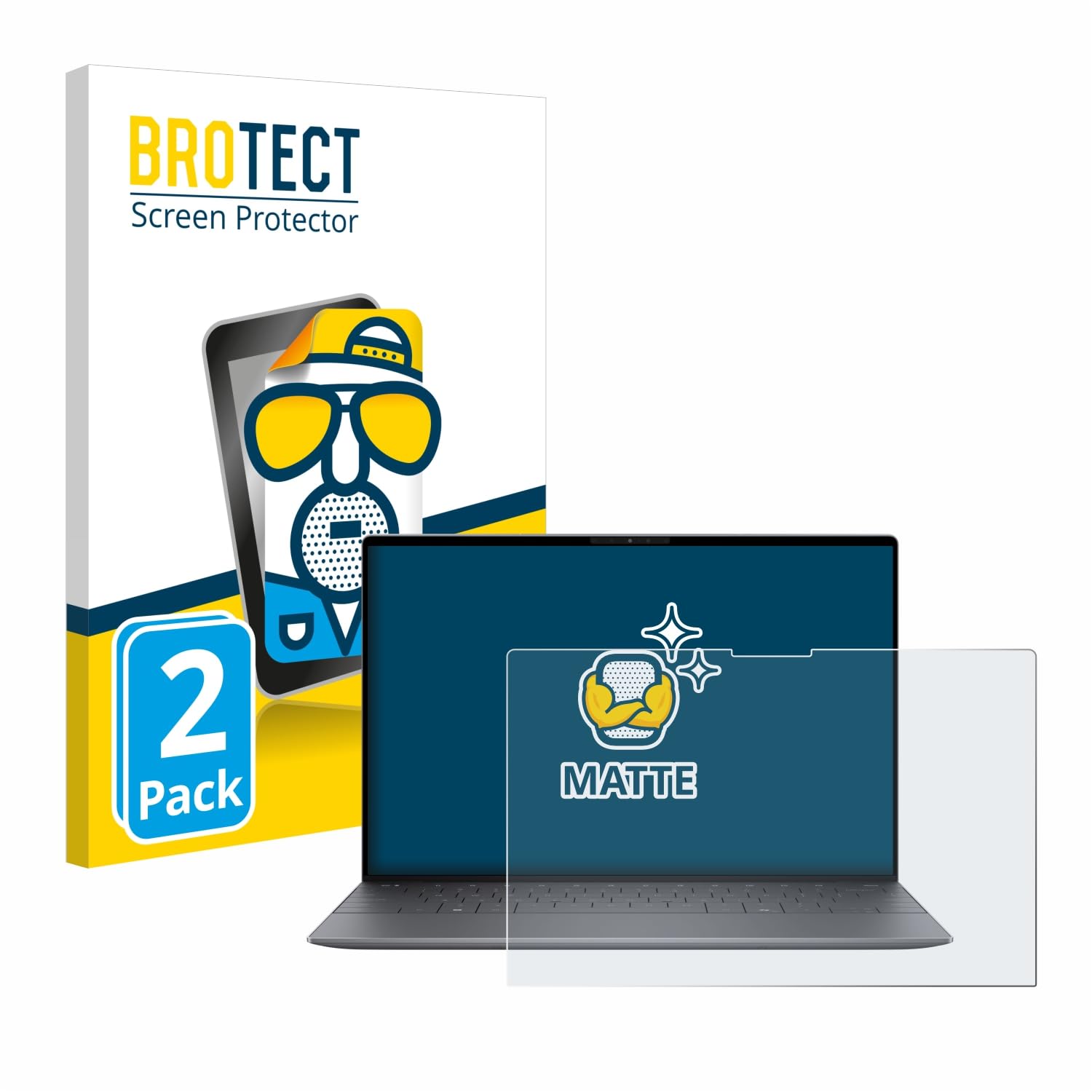 Brotect Protection Ecran Anti-Reflet pour Dell XPS 13 9345 (2 Pièces) - Film Mat