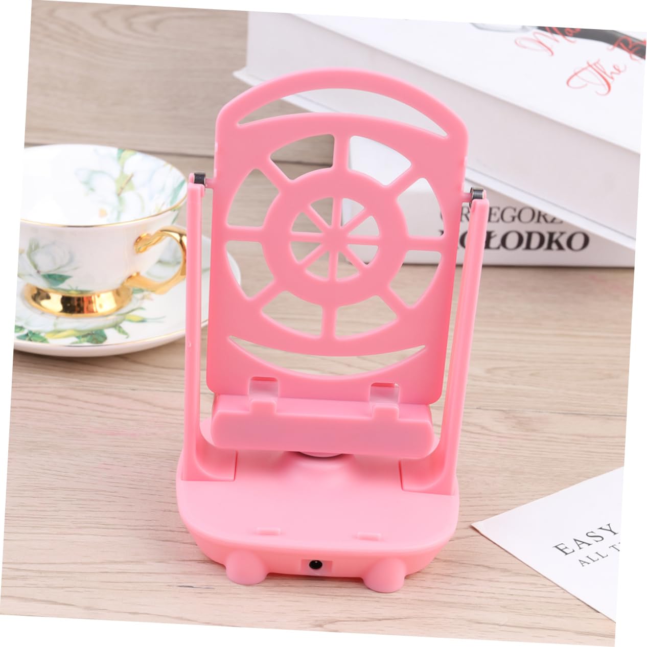Toddmomy Phone Mute Dual Mobile Phone Pedometer with Bearing Mechanism for Shake and Wiggler Function USB Powered Device for Smartphones Pink Color