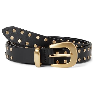 Madewell Clean Western Flat Stud Belt Women